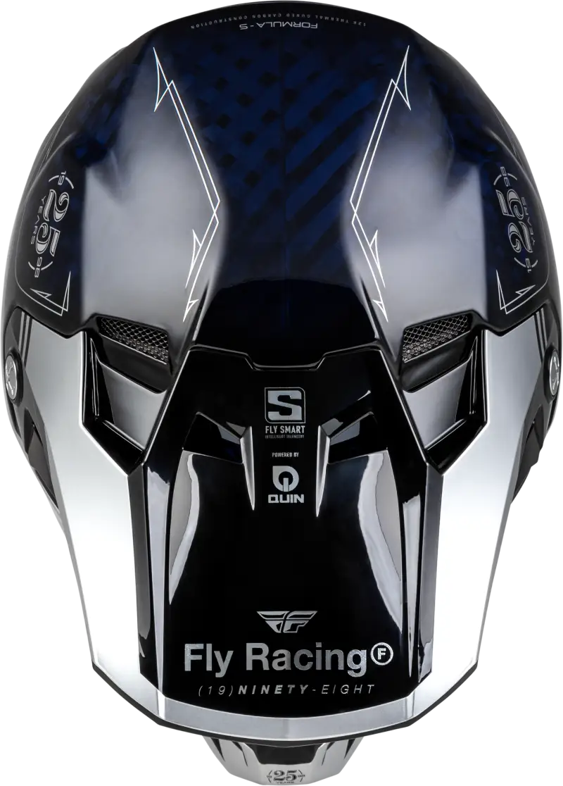 73-44482X Formula S Carbon Legacy Helmet Blue Carbon/Silver 2x - RV and Auto Parts