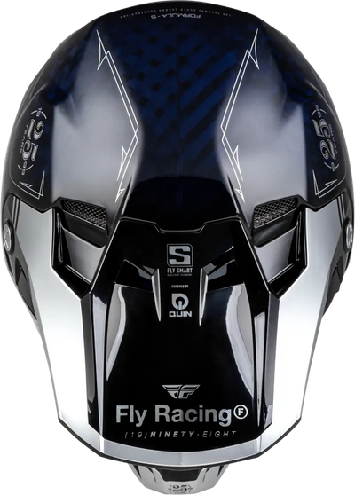 73-4448YL Youth Formula S Carbon Legacy Helmet Blue Carbon/Silver Yl - RV and Auto Parts