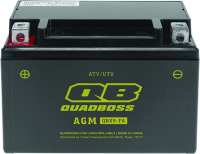 QuadBoss 09-19 Arctic Cat Prowler 1000 Maintenance-Free AGM Battery - 401387