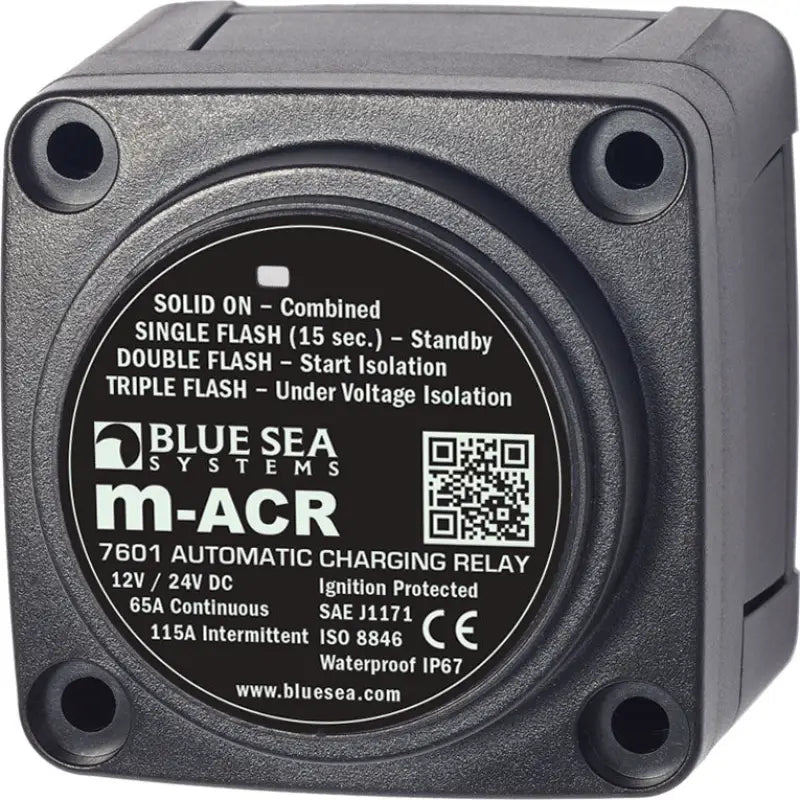 7601-BSS Blue Sea Solenoid M Series 65A 12/24V Acr