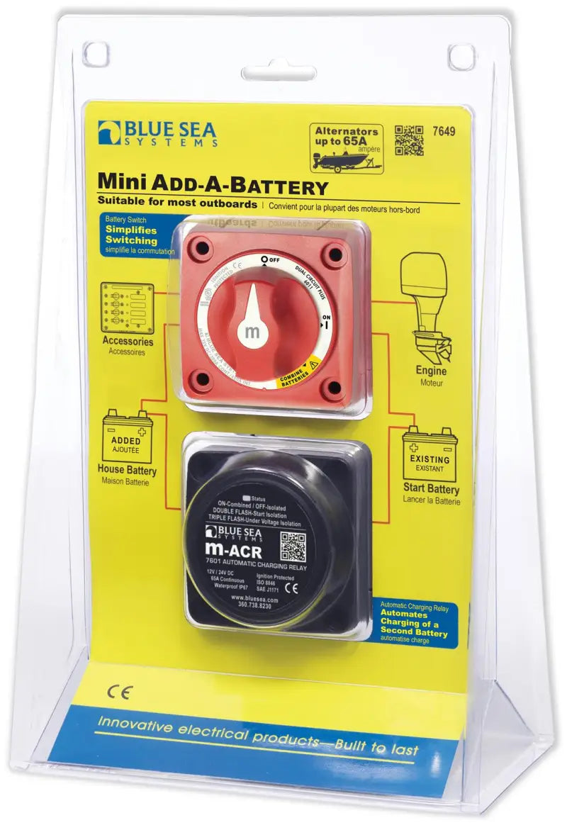 7649-BSS Blue Sea Solenoid Add A Battery Mini