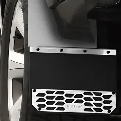 78403 Putco Mud Skins - Brushed Stainless Steel - Flap