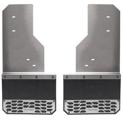78440 Putco Mud Skins - Brushed Stainless Steel - Flap