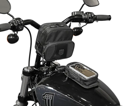 Route 1 Hwy Handlebar Bag 7l Black - NELSON-RIGG