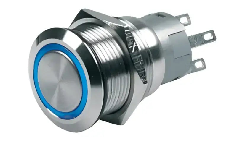 80-511-0003-00 BEP Push But Sw On/Of 12V Blue Led - Button Switch