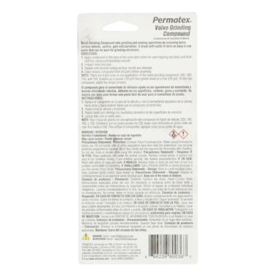 Permatex 80036 valve grinding compound in white black container