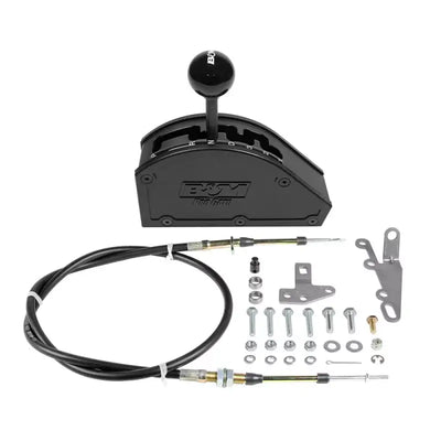 80902 B&M Co Pro Gate Gm 4 Speed Rear Exit kit with shifter, cable, and mounting hardware for automotive, RV, truck accessories, marine, powersports, off-road use, Engine Components, AVADA - Best Sellers, Must Haves