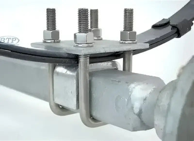 81185 Dexter Marine Axle Tie Plate Kit For 2’ Square - Trailer Leaf Spring