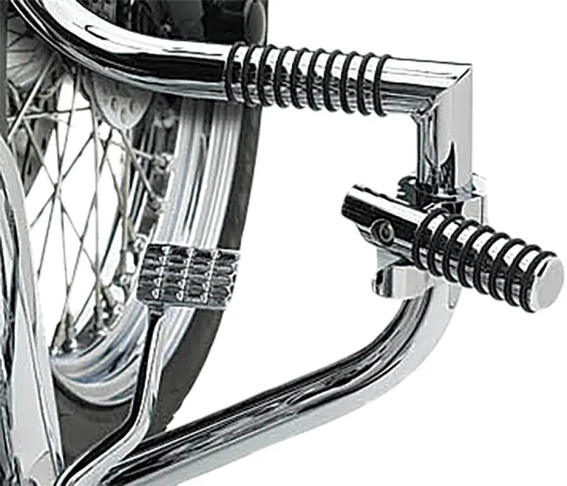 815 Lindby Clamp-On Pegs Chr W/ 3 Wide O-Rings - Foot Controls