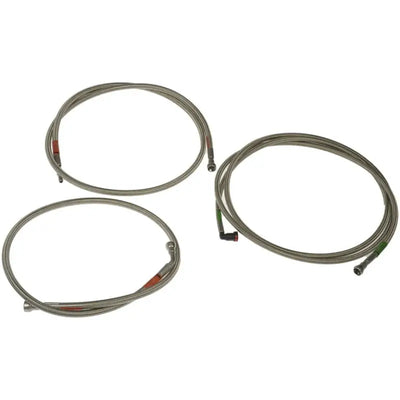 Braided stainless steel brake lines for durable braided fuel line upgrade on your vehicle