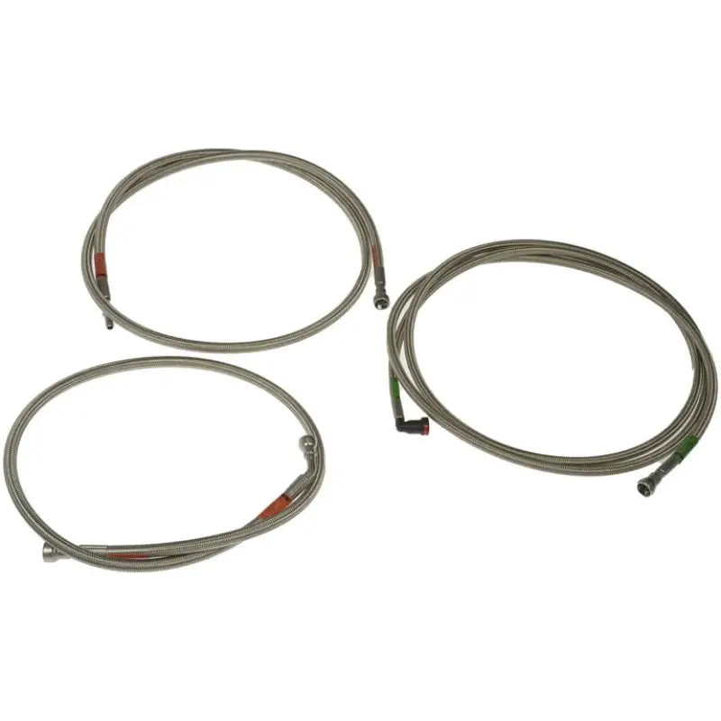 Braided stainless steel brake lines for durable braided fuel line upgrade on your vehicle