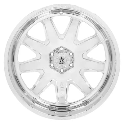 Polished chrome star-spoke 81QF-2414-82-76P RBP-Pilot Saharan FGD rim