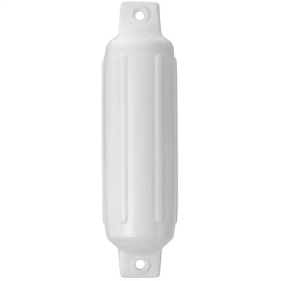 83-408-891 Polyform 5.5' X 19' Twin Eye Fender by Shopify, white fender with twin eye design for boat protection.