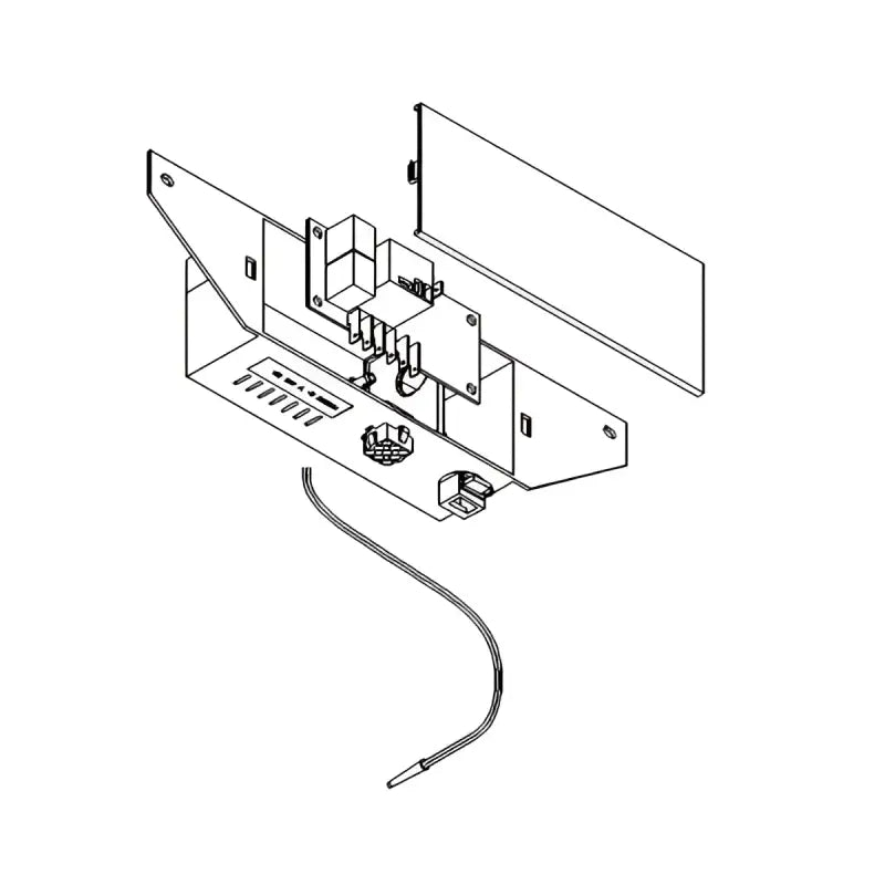 8430-3861 Coleman Air Cool Only Control Box illustration showing components and wiring.