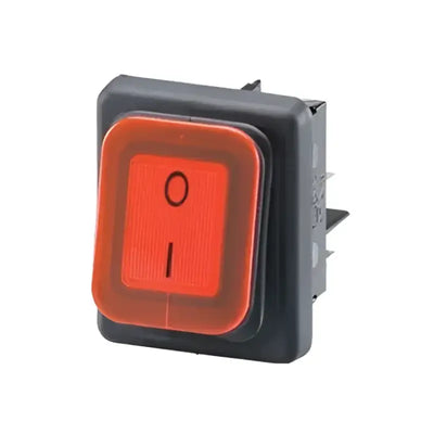 Red illuminated rocker switch on 84823 Dorman Rocker Switch WP, perfect Dorman rocker switch choice
