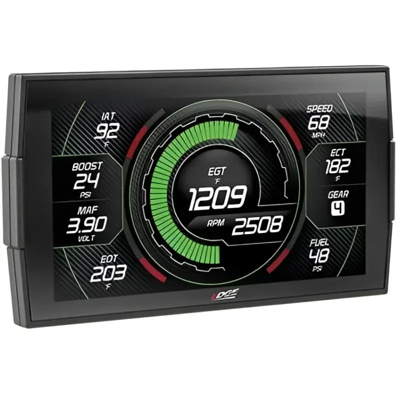 Advanced Evolution CTS3 monitor displaying performance statistics for 6.6L GM diesel engines (2001-2016).