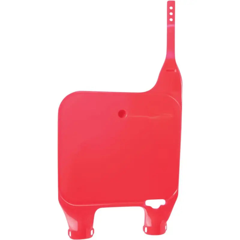 8680700002 Number Plate Cr125 Red - Plastic Front