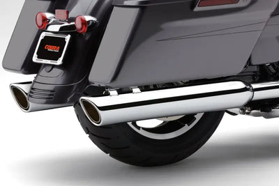 909 Twins 4" Slip Ons Chrome Flh/Flt 95 16 - COBRA
