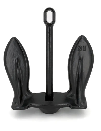 Black navy anchor from 910-E-UPC Greenfield with strong holding power