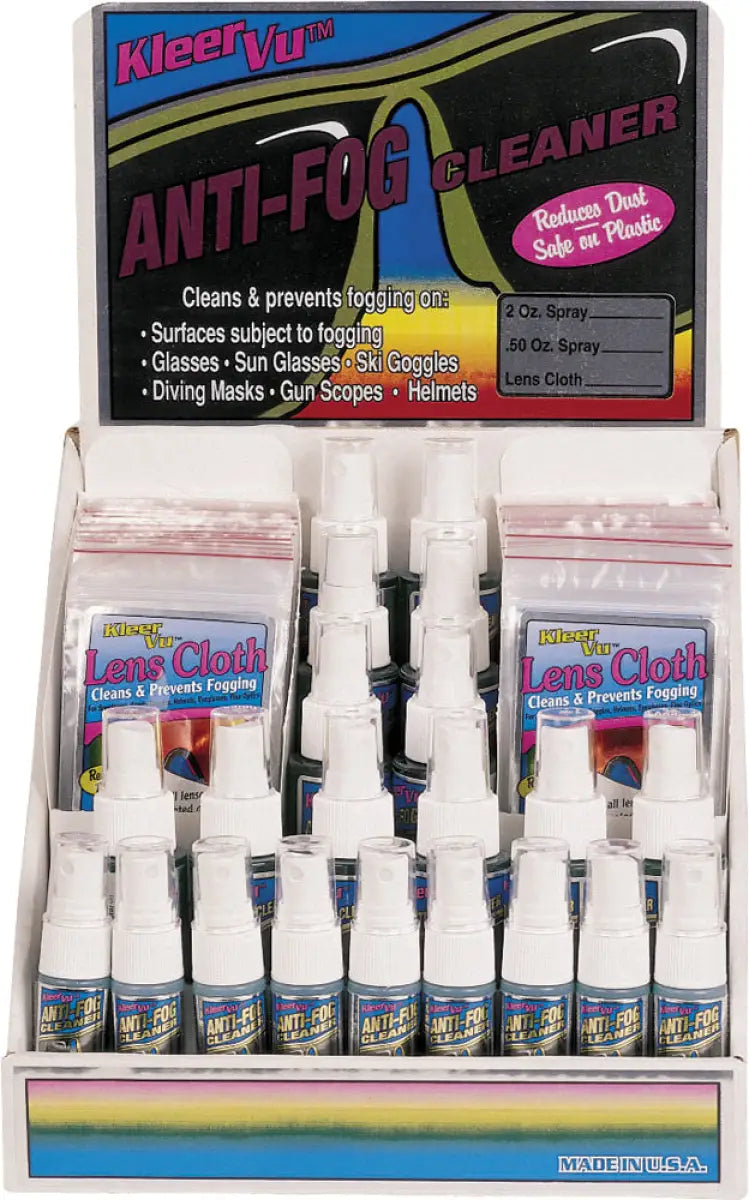 91110 Kleer Vu Anti-Fog Cleaner Counter Display 