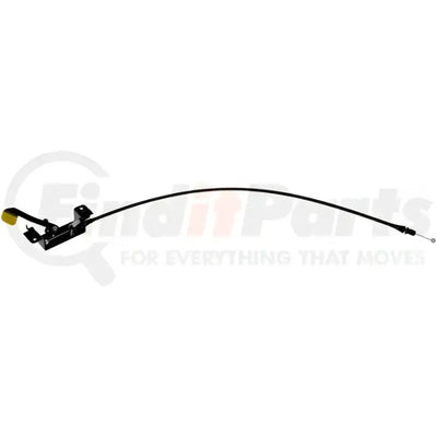 Black Dorman hood release cable assembly for easy hood release and repair