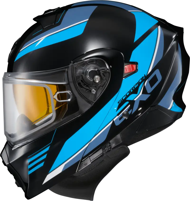 93-1055-SD Scorpion Exo Exo-Gt930 Cold Weather Helmet Modulus Blk/Blu Lg (Dual Pane) - RV and Auto Parts