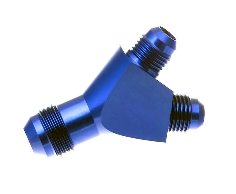 930-08-06-1 Redhorse Y-Block for high-performance, reliable plumbing setups, ideal for custom fuel systems.