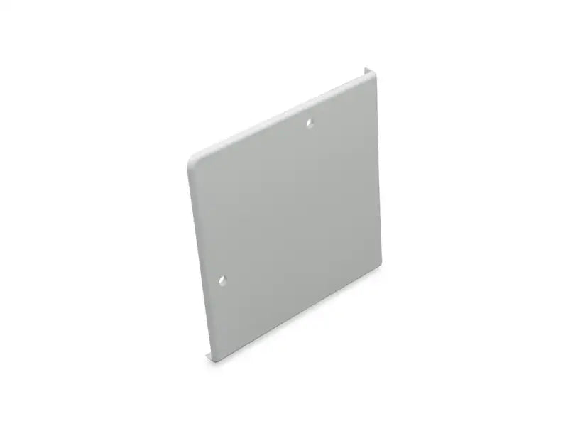 94289 B&B Molders 4' Sq Slideout Ex Cover shown in white, designed for RV slideout protection against all weather conditions, featuring durable construction and easy installation.