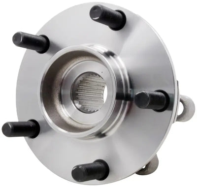 Silver car wheel hub bearing assembly with black studs for Dorman 951-148 hub