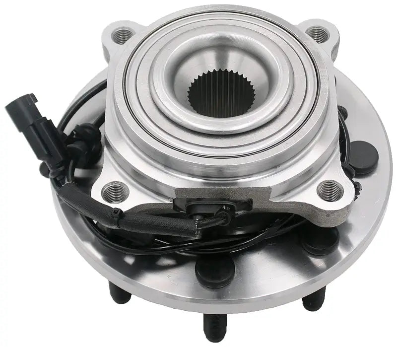 Automotive wheel hub assembly with sensor for Dorman wheel hub repair or replacement