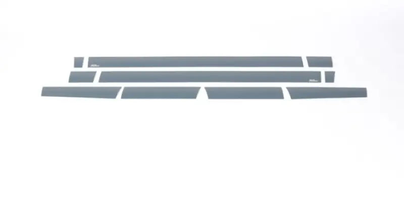 Matte gray Putco 9751240BP door sill scuff plates for Chevrolet Silverado and GMC Sierra