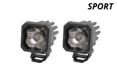 Diode Dynamics Stage Series C1 LED Pod Sport - White Wide Standard ABL (Pair) - DD6440P