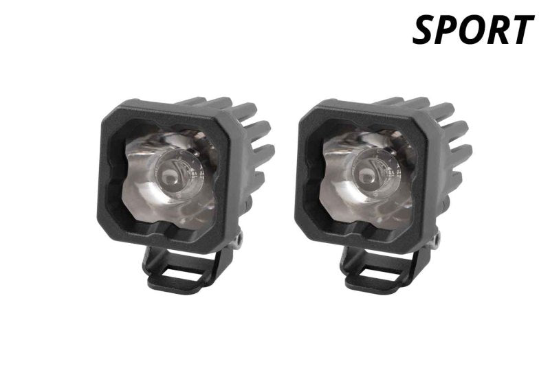 Diode Dynamics Stage Series C1 LED Pod Sport - White Wide Standard ABL (Pair) - DD6440P