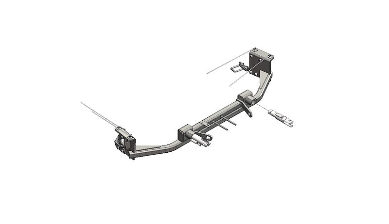 Blue Ox BX1728 Base Plate - Blue Ox