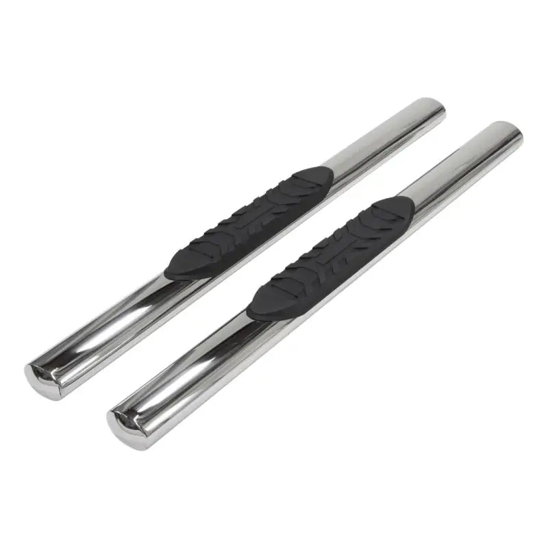 Chrome side step bars with black pads for A1556S Trailfx oval str Bronco 2Dr
