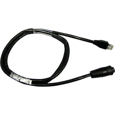 Raymarine A80159 Adapter Cable Raynet to Male RJ45 10M, providing secure and reliable 10-meter connectivity for Raynet devices.