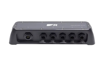 Black Raymarine A80731 5 Port Raynet Gigabit Switch with multiple electronic ports