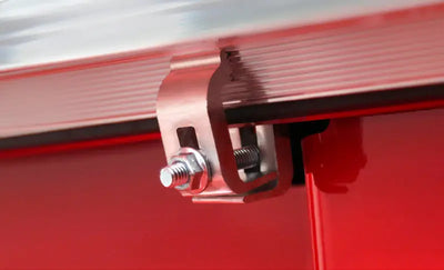 Silver clamp with black grip for Access Tonnosport Ford Ranger roll-up cover