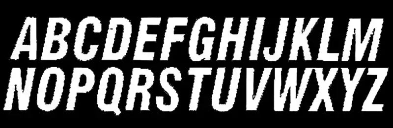 AD33W-L 3" White Sx Alpha Digits "L" 3/Pk