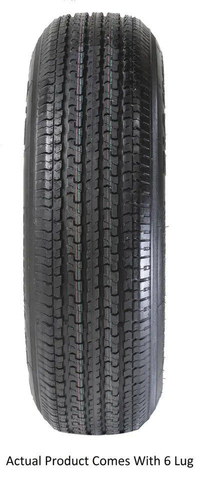 Black tire with deep tread on adb225r645smem Taskmaster St225 15 inch wheel