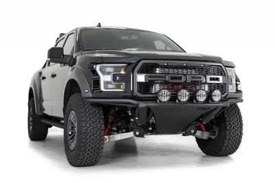 Black Ford Raptor with Addictive Desert Designs light hoop for added style