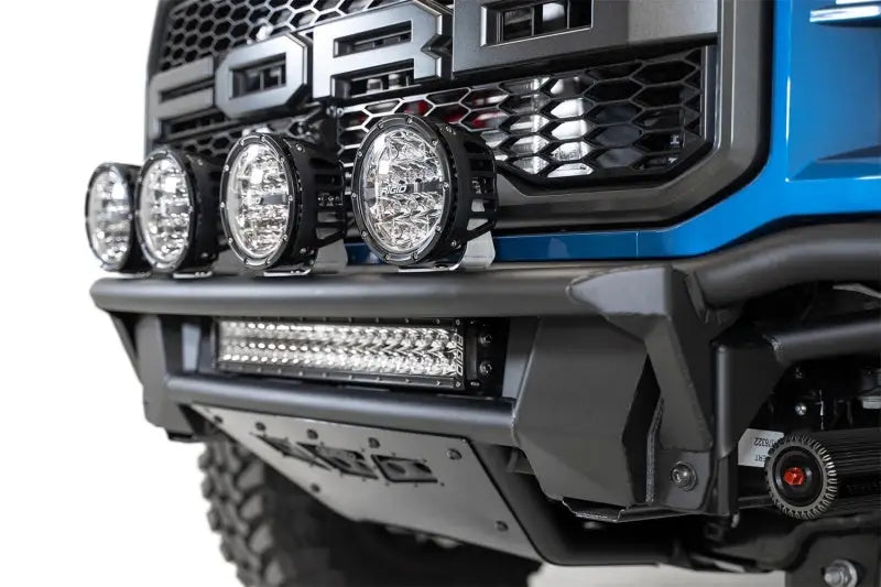 Addictive Desert Designs 17-20 Ford Raptor Pro Bolt-On Front Bumper - Hammer Black - L1157021701NA