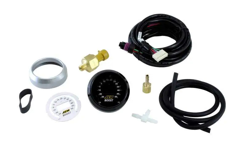 AEM AEM 52mm Boost Digital Gauge -30-50psi