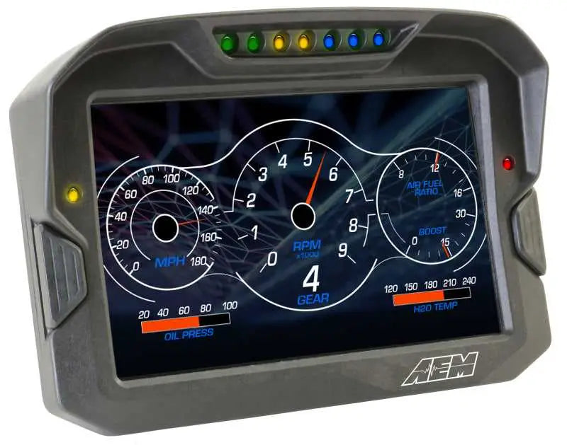 AEM CD-7 Logging GPS Enabled Race Dash Carbon Fiber Digital Display w/o VDM (CAN Input Only) 