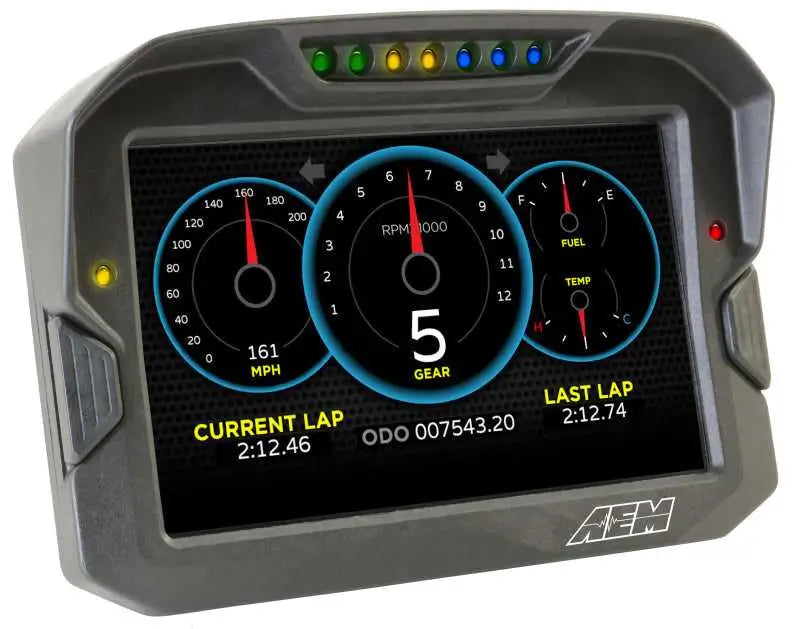 AEM CD-7 Logging GPS Enabled Race Dash Carbon Fiber Digital Display w/o VDM (CAN Input Only) 