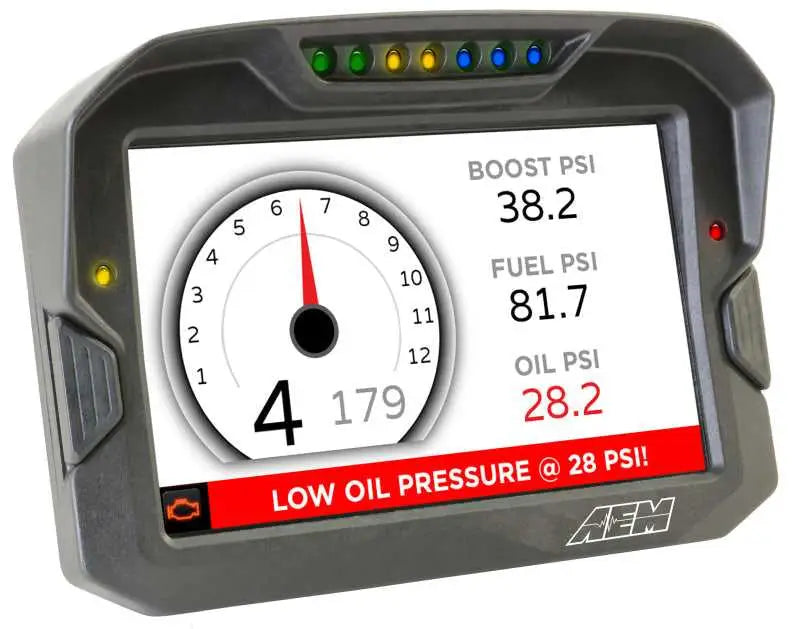 AEM CD-7 Logging GPS Enabled Race Dash Carbon Fiber Digital Display w/o VDM (CAN Input Only) 