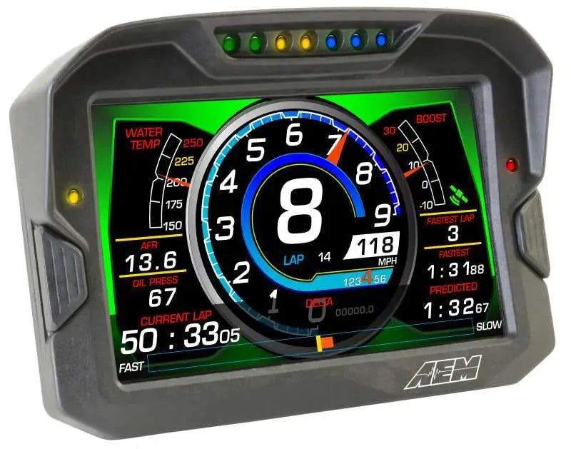 AEM CD-7 Logging Race Dash Carbon Fiber Digital Display (CAN Input Only) 