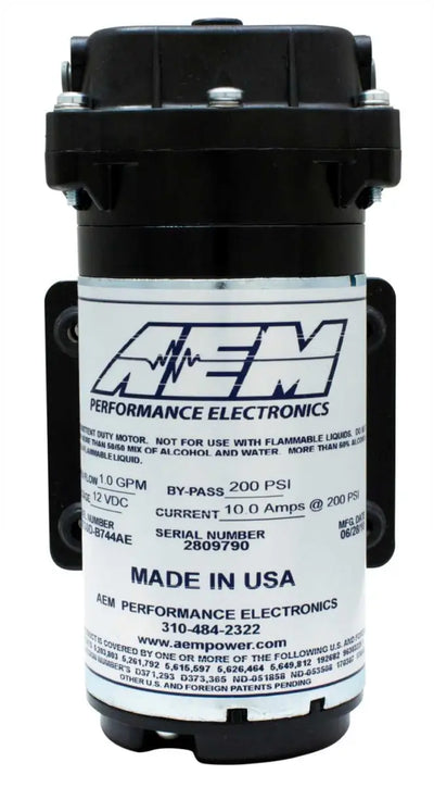 AEM Water / Methanol Injection 6-Amp Recirculation-Style Pump 200psi for One-Gallon Kit **replacemen 