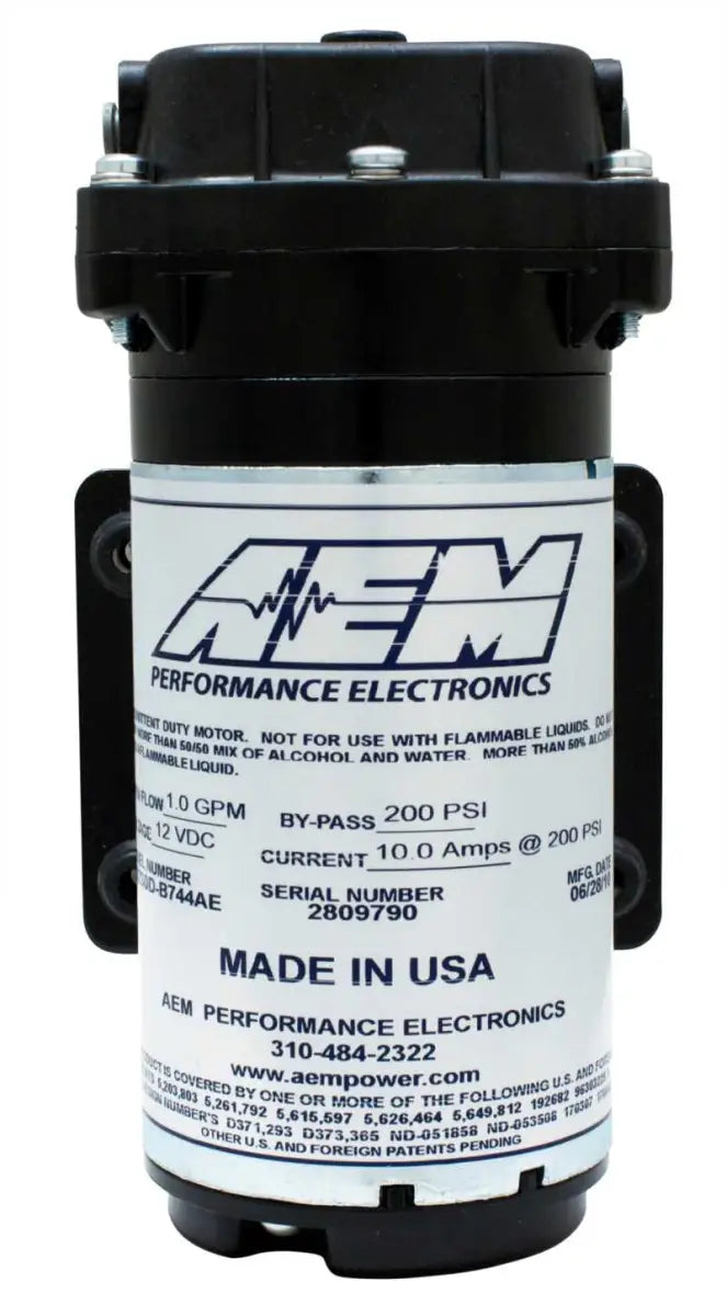 AEM Water / Methanol Injection 6-Amp Recirculation-Style Pump 200psi for One-Gallon Kit **replacemen 