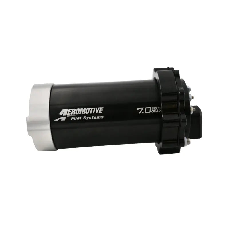 Black Aeromotive Brushless Spur Gear Fuel Pump for In-Tank 90 Degree Setup